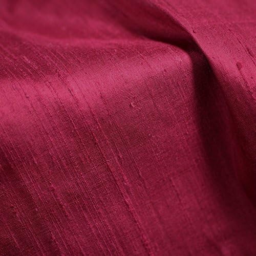 Imperial 40" Wide GaanZaLive36 100%Natural Pure Silk Dupioni Fabric By The Yard,Raspberry