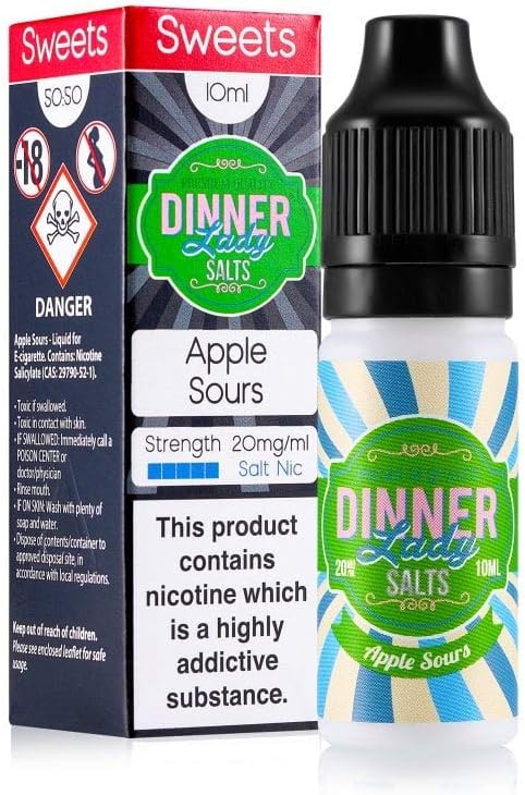 Dinner Lady Salt 10ml 2.0%/20mg 50/50 (Apple Sours)