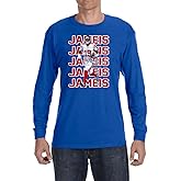 Long Sleeve Blue New York Jameis Winston Text Pic T-Shirt