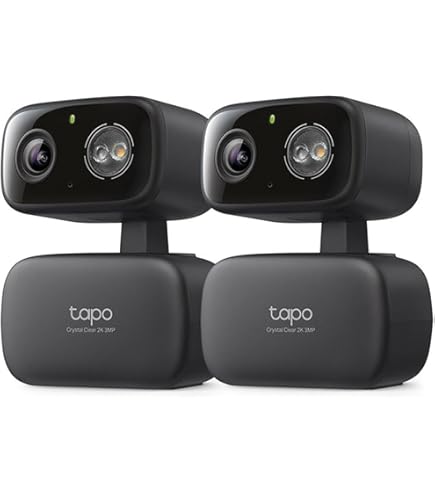Amazon.com tapo イヤホン : Works - Camera Security Wired Pan/Tilt Indoor 2K Tapo イヤホン
