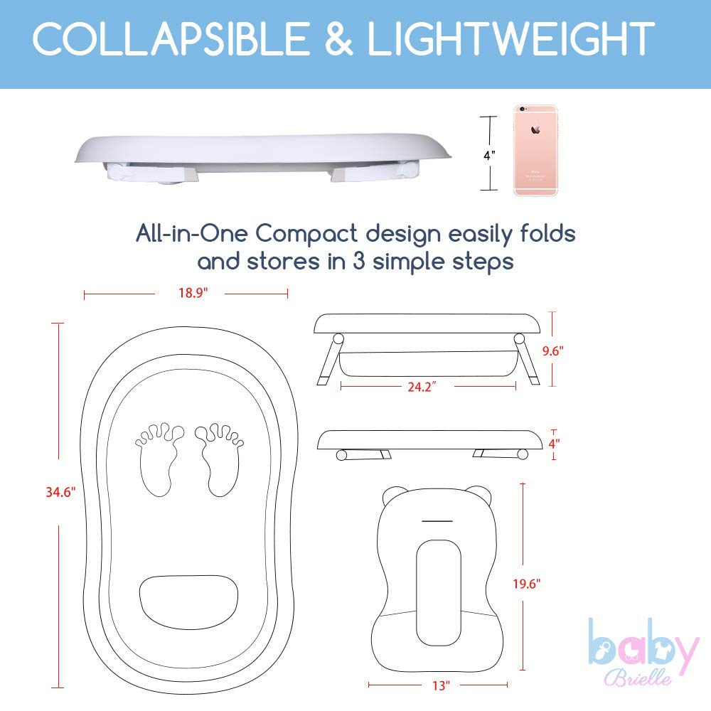 Baby Brielle 3in1 Portable Collapsible Infant to Toddler Space Saver