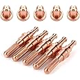 Torch Plasma Electrode Tip, 5pcs Extended Air Plasma Cutting Nozzle Electrode 51 Consumables 9 8210 Nozzle Tips for Thermal Dynamics SL60100 Torch