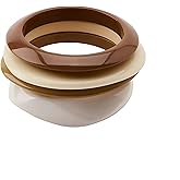 ZZQPSD Chunky Gold Bracelet Stack for Women - 4Pcs Stackable Bangles Set with Tortoise Shell & Jelly Styles, Fashion Statement Jewelry