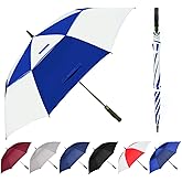 Baraida Golf Umbrella Large 54/62/68/72 Inch, Extra Large Oversize Double Canopy Vented Windproof Waterproof Umbrella, Automatic Open Golf Umbrella for Men and Women and Family.