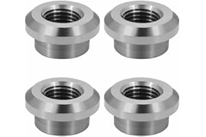 CNRAQR Aluminum 1/4" NPT Female Weld on Bung Weldable Fitting 4PCS