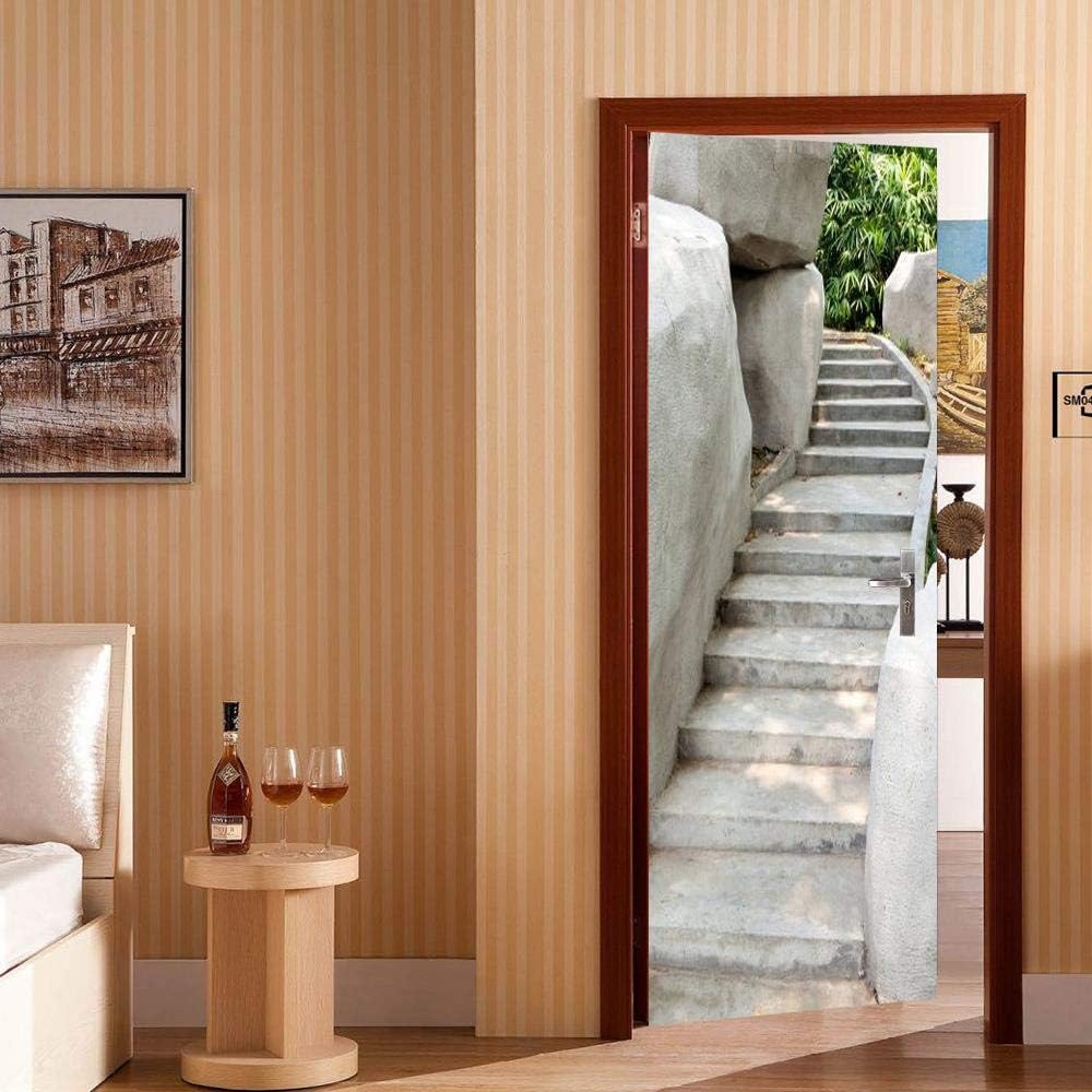 Türbekleben Lautsprecher Design - Selbstklebende Türtapete 77x200cm - 3D Fototapete PVC