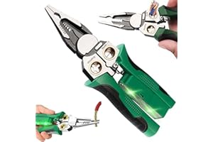 Pliers, Electrical Pliers, 8 in 1 Electrician Pliers, Multi-Function Electric Wire Stripping Tool