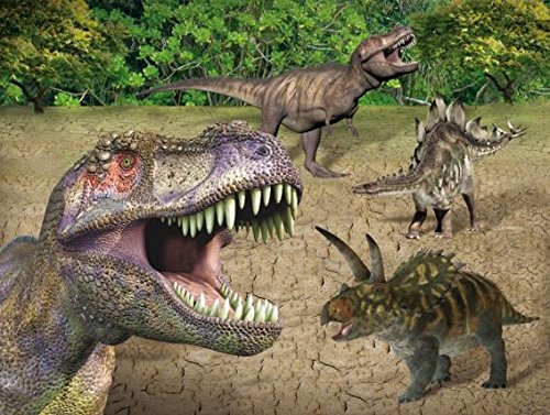3D Dinosaur 2erSet Placemat Placemat, Dinosaurs Dinos Animal Animals Prehistoric Animals