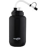 Pro Impact Squeezable Water Bottle with Bendable Long Straw and Spray cap - LDPE BPA Free Plastic - Hydration for Baseball Hockey Gym MMA Yoga Boxing Cycling Softball Football Lacrosse (35.5 Oz.)