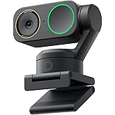Insta360 Link 2 Pro – 4K PTZ Webcam for PC/Mac, 1/1.3” Sensor, Low-Light, AI Tracking, HDR, Directional Noise-Canceling Mics,