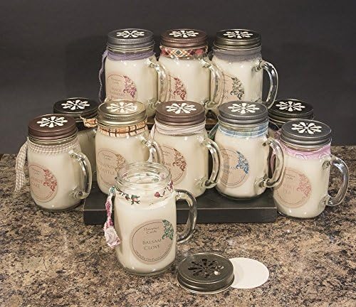 Gift Idea - 16 oz. 100% Soy Candle - LARGE Mason Jar Mug - CHOOSE SCENT