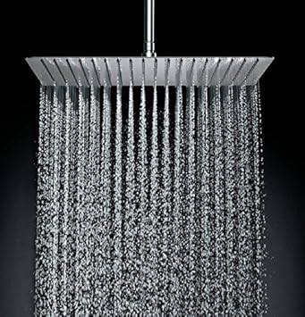 Delta 1stainless Steel 8 Inch Square Rain Shower Head With Touch