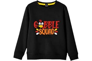 Remimi Unisex Kids Thanksgiving Sweatshirt Long Sleeve Turkey Pullover Top 3-14 Years