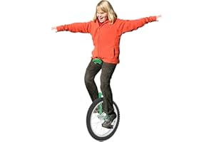 YUASDUU 18 Inch Wheel Unicycle, Outdoor Unicycle Adjustable Height Unicycles Bike Training Balance One Wheel Bike Cycling Unicycles for Daily Fitness Exercise Cycling Balance Training