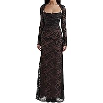 パーティードレス Long-Sleeve Lace Dress WB_HR_CL134619005-