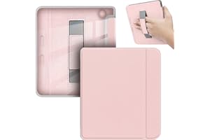 YoungMe Case for 7" Kobo Libra Colour 2024 Released, Ultra Clear Soft Light Transparent TPU Back Cover with Hand Strap, Auto 