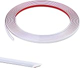 Zayejod 5M White Flexible Moulding Trim Self-Adhesive 8mm PVC