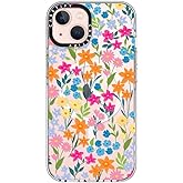 CASETiFY Clear iPhone 13 Case [Not Yellowing / 6.6 ft. 3X Military Grade Drop Protection/Magsafe] - Bright Spring Flowers - Clear