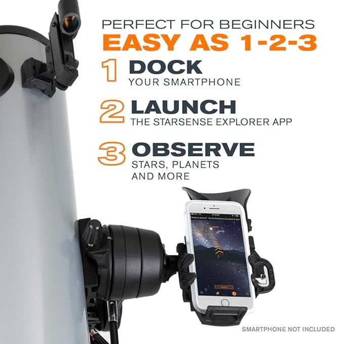 Learning Education 102mm Refractor Iphone Android Compatible Planets More Starsense Explorer Dx 102az Smartphone App Enabled Telescope Works With Starsense App To Help You Find Stars Celestron Toys Games