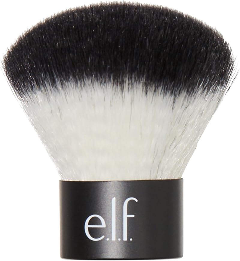 e.l.f. Kabuki Face Brush Travel Size Vegan Cruelty-Free Makeup Application
