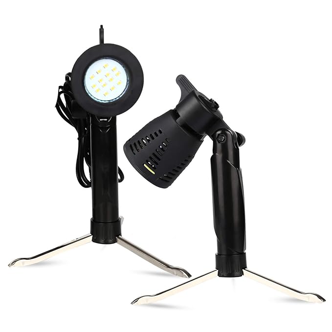 2 PCS Photography Continuous LED Portable Light Lamp for