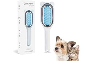 LEEHON Cat Hair Brush, Dog and Cat Grooming Wet Brush,Cat Brush 2 in 1 Universal, Pet Hair Removal for Pet Hair Cleaning and Grooming, Remove Rough Fur