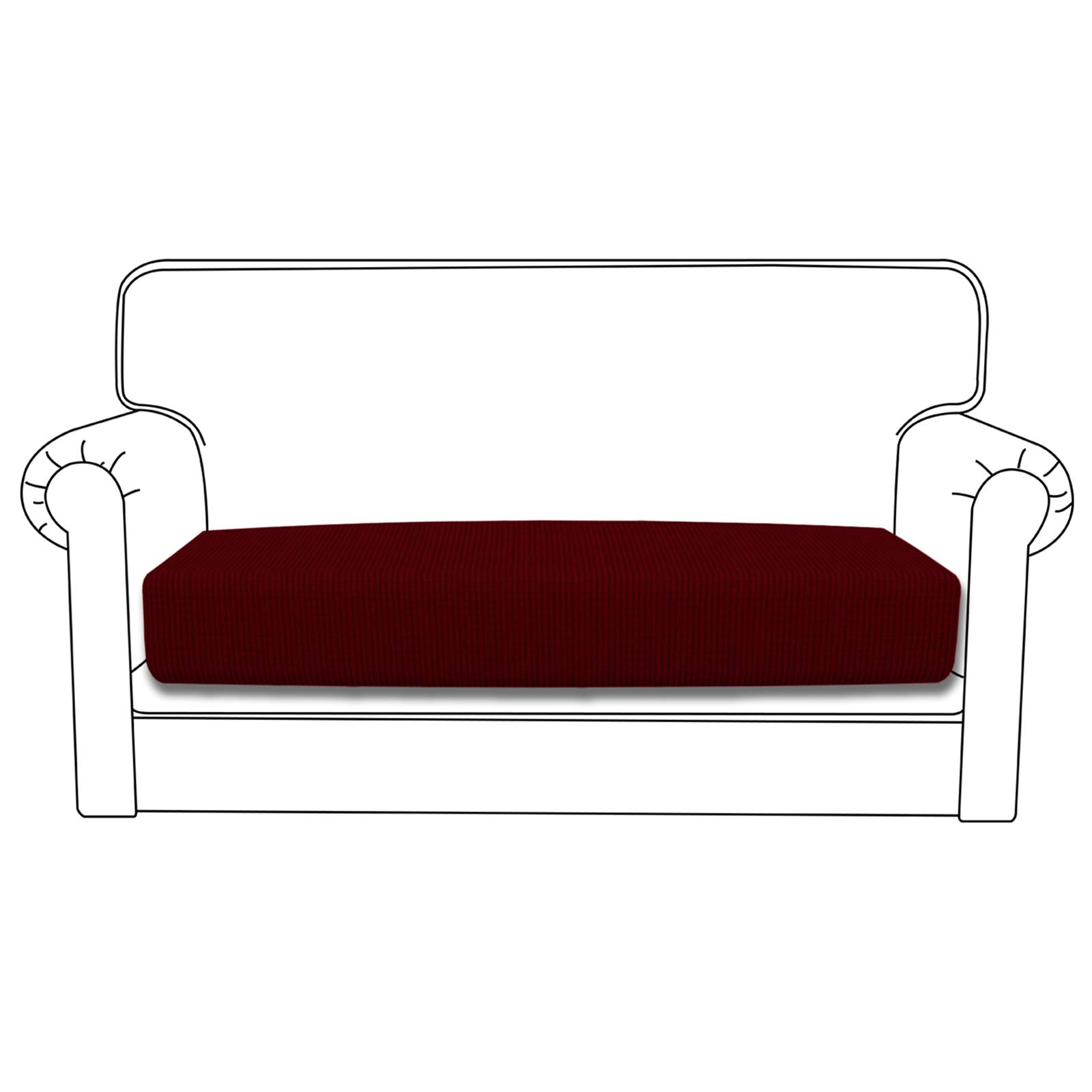 Easy-Going Stretch Loveseat Cushion Cover Sofa