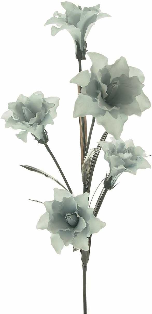 Angraves Grey Open Lily Artificial Silk Flower (105cm) Amazon.co.uk