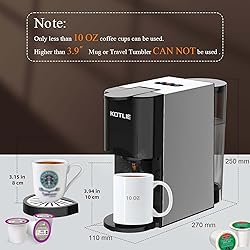KOTLIE Single Serve Coffee Maker,4in1 Espresso