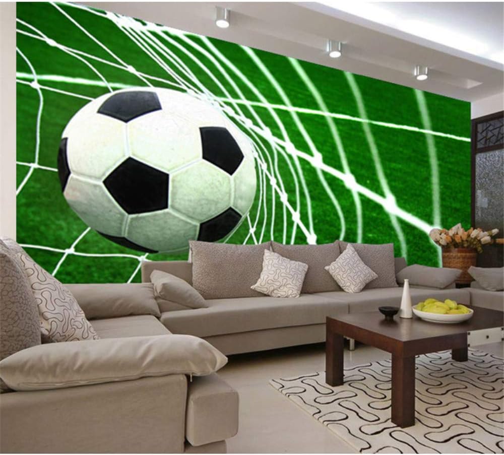 Amazon Xbwy 写真の壁紙3dサッカーのゴールシーンの壁紙子供の寝室のリビングルームレストランスクールスタジアムの壁紙l 150x1cm 壁紙