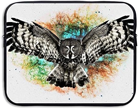 Computer Liner Bag Owl In Flight Abstract Psychedelic Science Chemistry Laptop Bag Liner Bag Laptop Computer Sleeve 13 Inch Tablet Case Computer Accessories For Macbook Air Pro