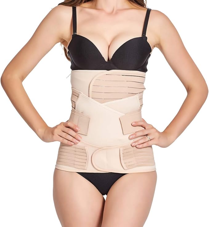 Women Maternity Postnatal Belt After Pregnancy Waist Trainer Body Shaper Slimming Belt Bodysuit Corset At Amazon Women S Clothing Store