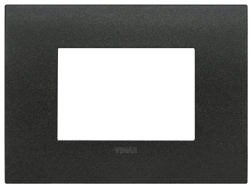 Vimar 19953.01 Arké fit Plate 3 modules, Metal, Graphite matt