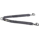 Ruffwear, Double Track Coupler, Double Leash for Two Dogs, Basalt Gray | Premium Heavy Duty Dual Splitter with 360&deg; Lockable Swivel No Tangle, Shock-Absorbing Stretch Webbing for Walking &amp; Hiking