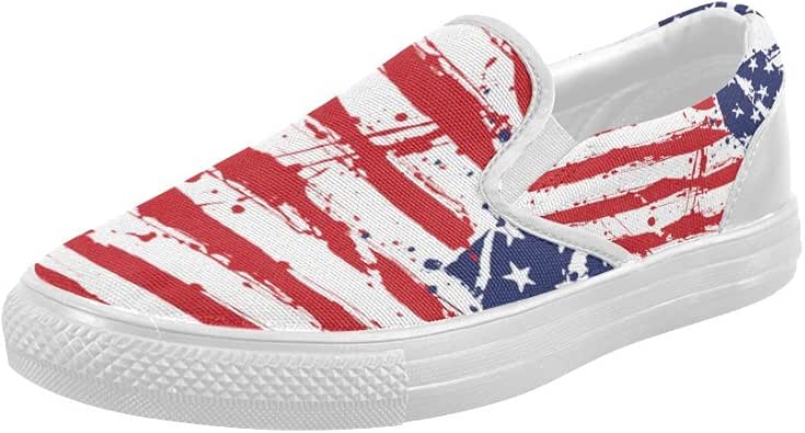 Shoes American Flag Slipon Canvas Loafer for Shoes American Flag Slipon Canvas Loafer for