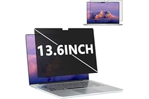Halloive MacBook air 13.6 Privacy Screen Protector M2 2022, Removable MacBook air m2 Privacy Screen Compatible with MacBook Air 13.6" A2681, Anti Spy/Anti Blue Light/Anti-Glare