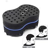 RioRand Magic Twist Hair Brush Curl Sponge Tornado Locking Afro Curling Coil Com