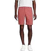 Lands' End Mens 9 Inch Traditional Fit Stretch Knockabout Chino Shorts Nautical Red Regular 32