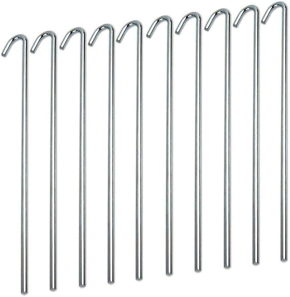 Nartel Tent Pegs 150mm x 3mm Pack of 20 40pcs Steel Ground Stakes