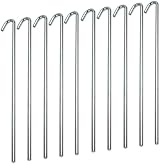 Nartel Tent Pegs 150mm x 3mm Pack of 20 40pcs Steel Ground Stakes