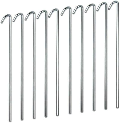 Nartel Tent Pegs 150mm x 3mm Pack of 20 40pcs Steel Ground Stakes