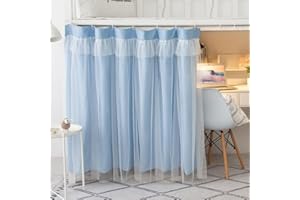 haozaikeji Dorm Bed Curtains Bottom Bunk Bed Curtains Single Bed Blackout Curtains Loft Bed Canopy for Students Dorm Bedroom