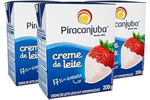 Table Cream 6.76oz. ( PACK OF 3) | Creme de Leite 200 ml | Cream Sauce | Piracanjuba