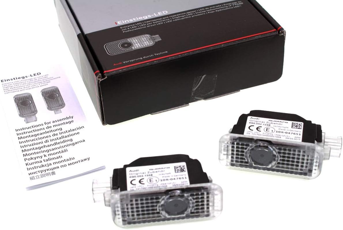 Original Audi LED einstieg Leuchten Quattro Texto Puerta ...