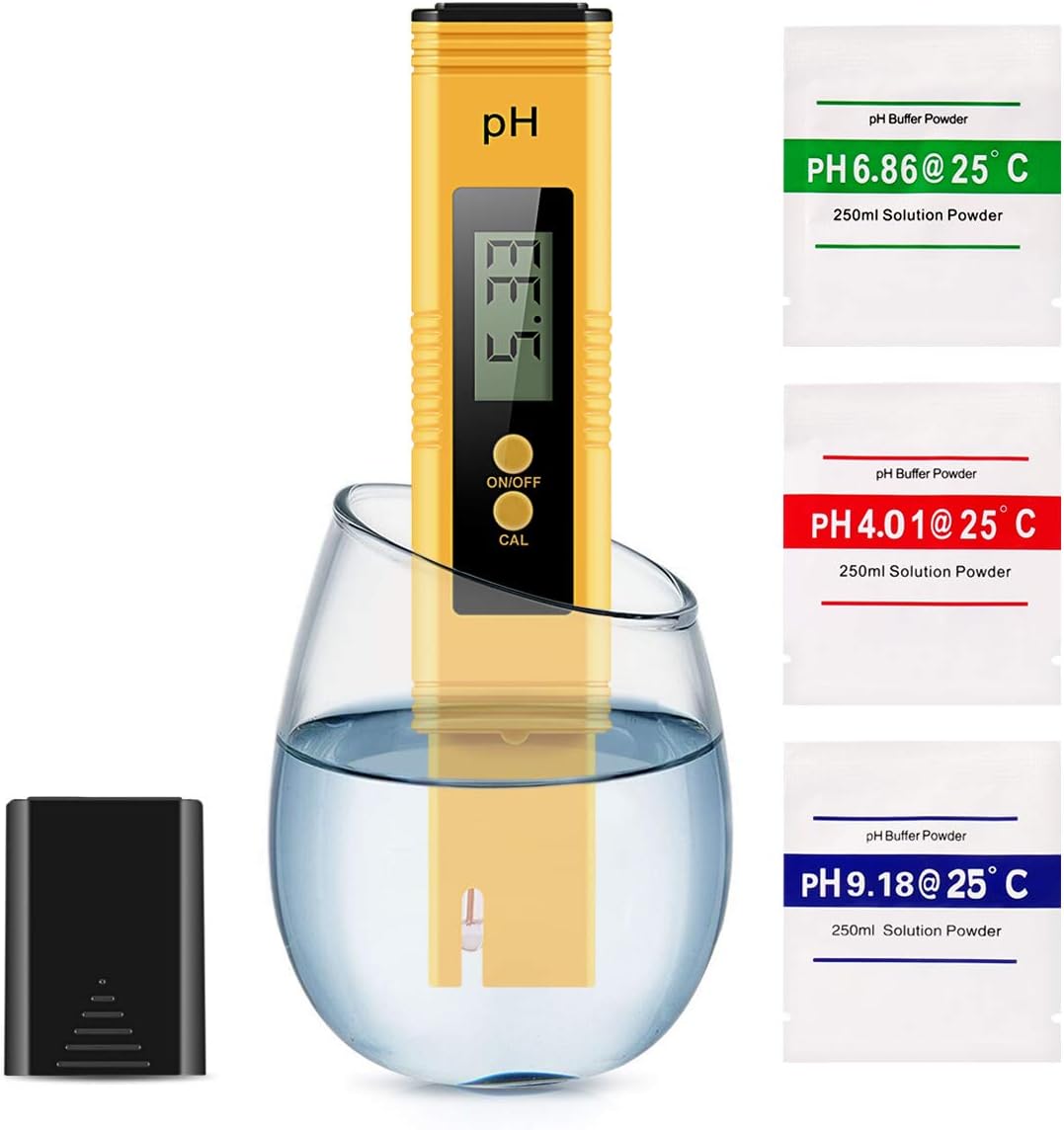 WeekStar Digital, 0.01 High Accuracy Pocket Size Meter/PH 0-14.0 Measuring Range, Quality Tester for Household Drinking Water, Swimming Pools, Aquariums, YELLOW