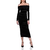 Ronny Kobo Women's Varonica Off The Shoulder Velvet Long Dress