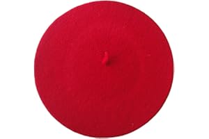 JOYHY Women's Solid Color Classic French Style Beret Beanie Hat