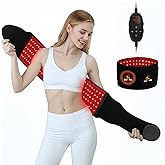 Red Light Therapy for Body,120 LEDs Infrared Light Therapy Wrap Belt for Waist Muscle Pain Relief,Upgraded 3 in 1 Led Beads, 660nm Red Light &850nm Near Infrared Light Device for Back with Timer