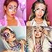 Lady Up 6 PCS Face Jewels Tattoo Set Mermaid Gem Rhinestones Eyes Body Stickers Bindi Crystals Glitter for Rave Party Festival