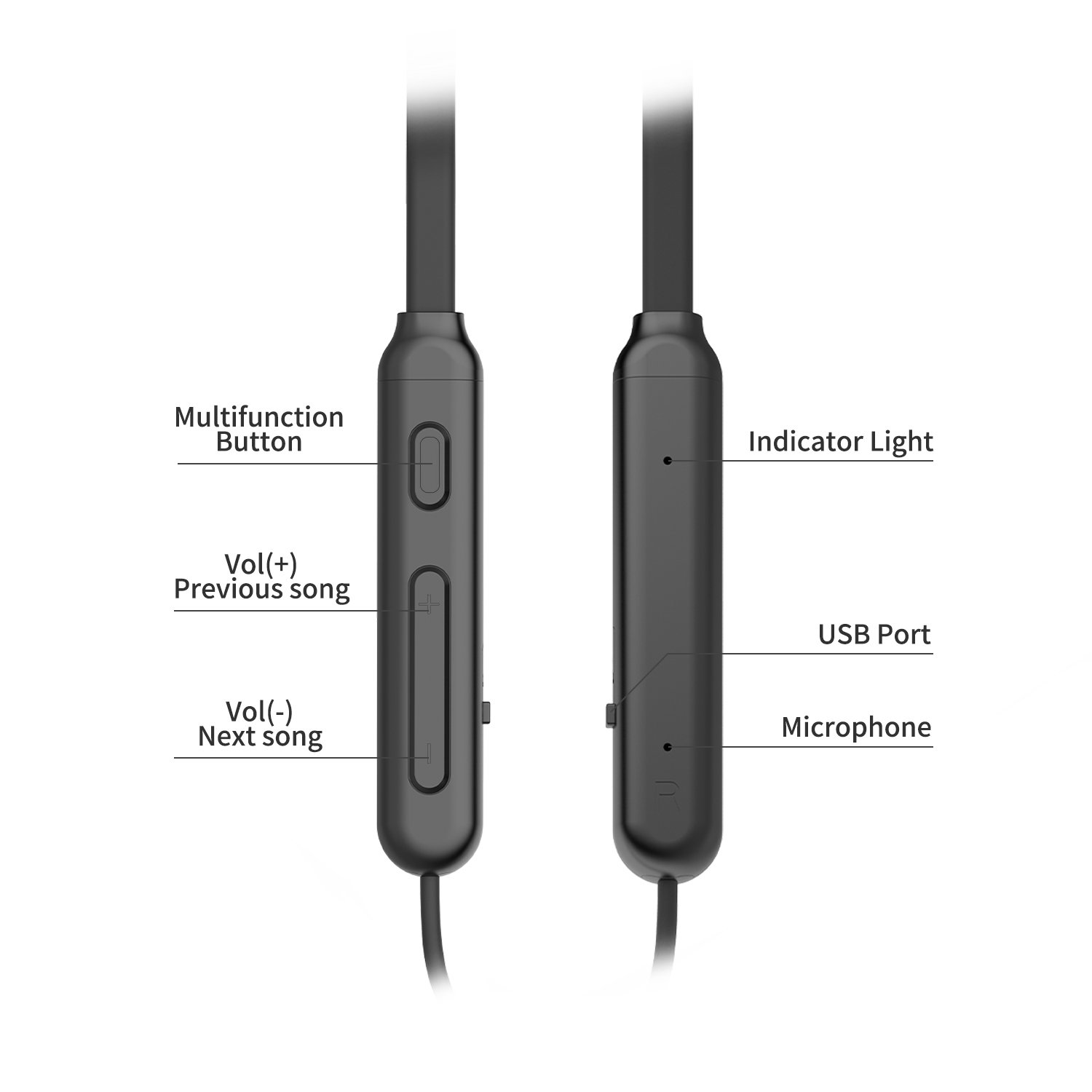 Bluetooth Headphones, Wireless Earbuds Stereo Earphones for Running with Mic and Lightweight Sports Exercise Headset in-Ear Gym Workout Headphone